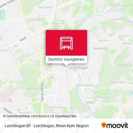 Leichlingen Bf - Leichlingen Karte