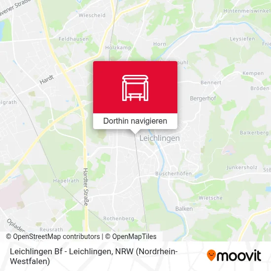 Leichlingen Bf - Leichlingen Karte