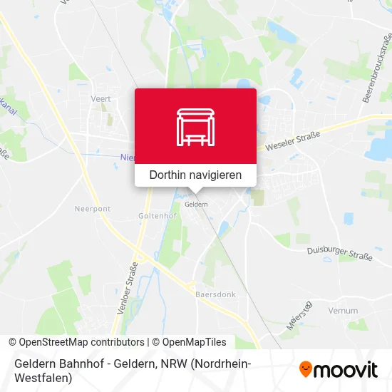 Geldern Bahnhof - Geldern Karte