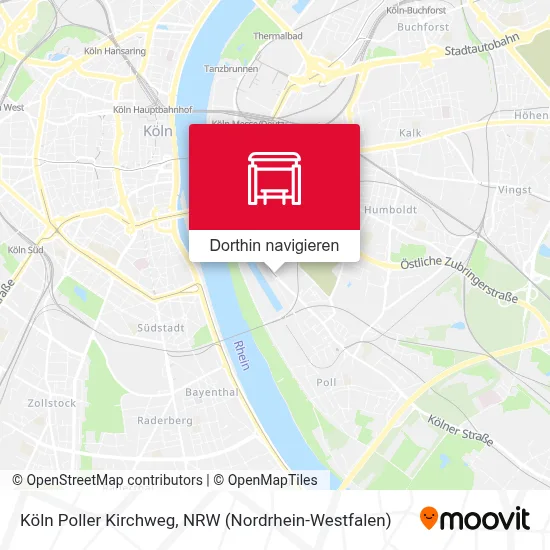 Köln Poller Kirchweg Karte