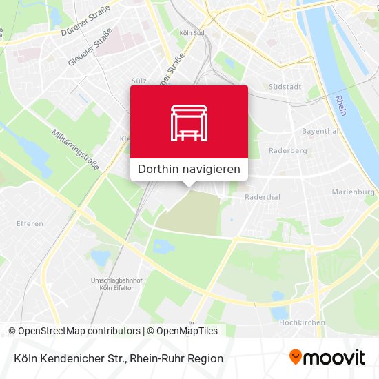 Köln Kendenicher Str. Karte