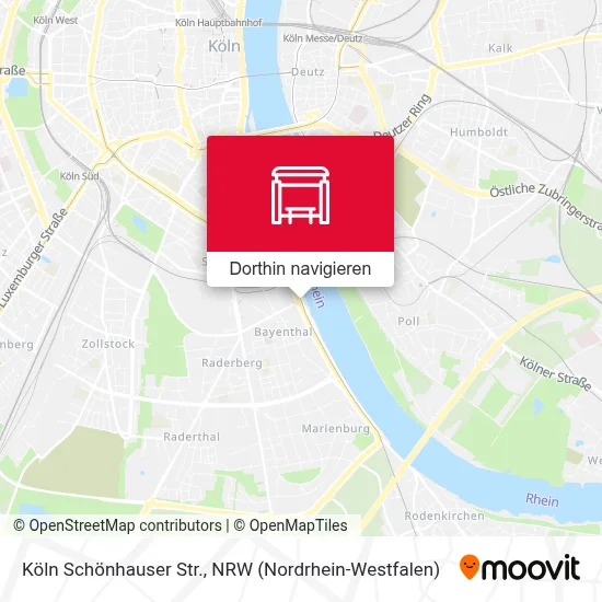 Köln Schönhauser Str. Karte