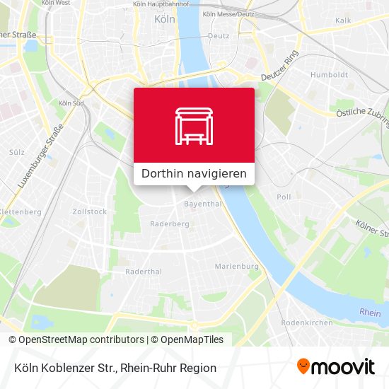 Köln Koblenzer Str. Karte