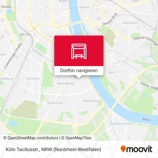Köln Tacitusstr. Karte
