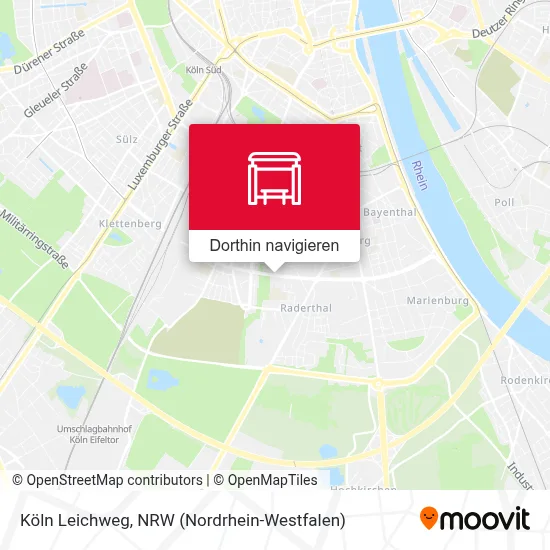 Köln Leichweg Karte