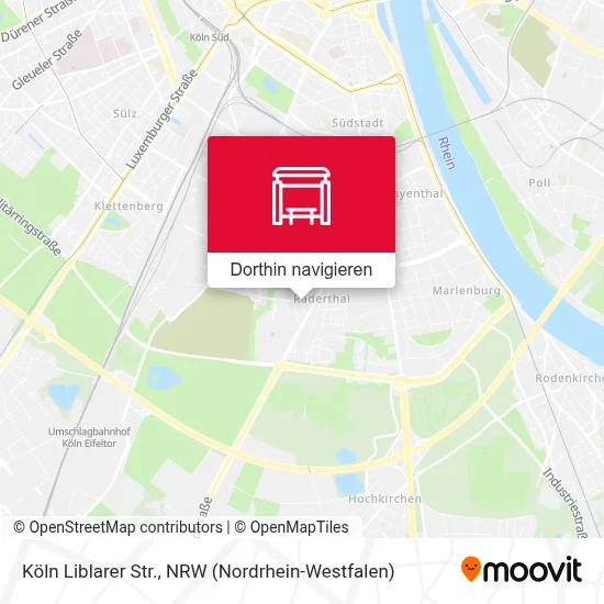 Köln Liblarer Str. Karte