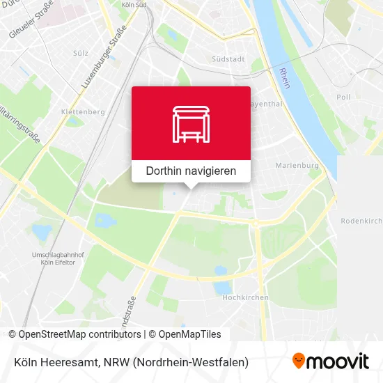 Köln Heeresamt Karte