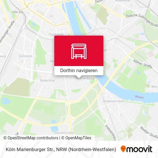 Köln Marienburger Str. Karte