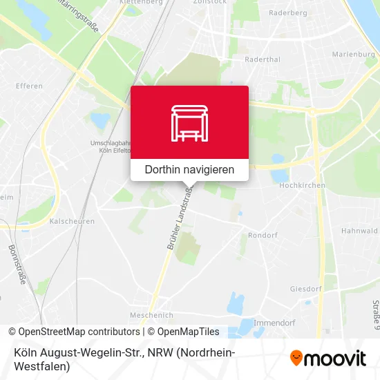 Köln August-Wegelin-Str. Karte