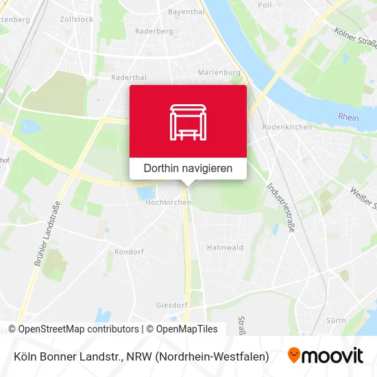 Köln Bonner Landstr. Karte