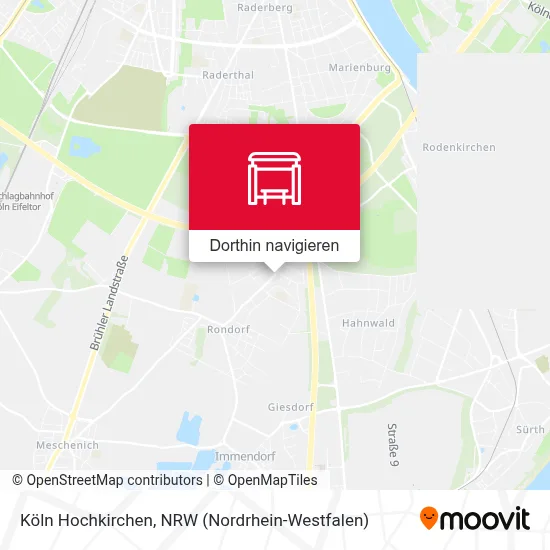 Köln Hochkirchen Karte