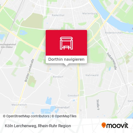 Köln Lerchenweg Karte