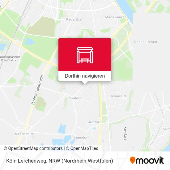 Köln Lerchenweg Karte