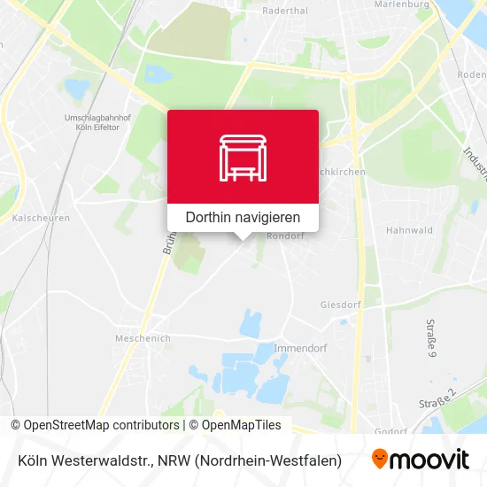 Köln Westerwaldstr. Karte