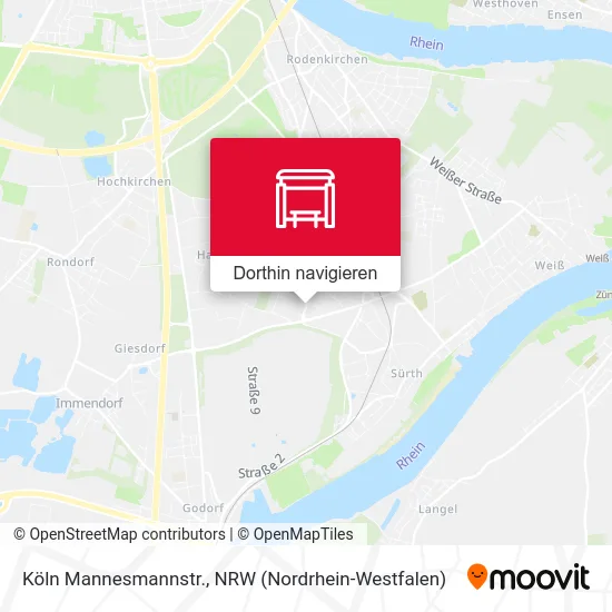 Köln Mannesmannstr. Karte