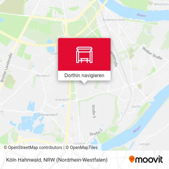 Köln Hahnwald Karte
