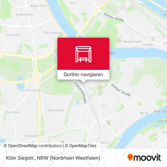 Köln Siegstr. Karte