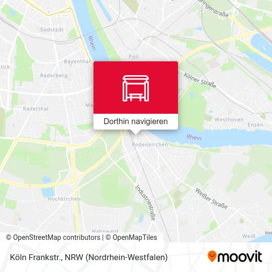 Köln Frankstr. Karte