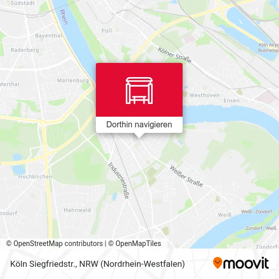 Köln Siegfriedstr. Karte