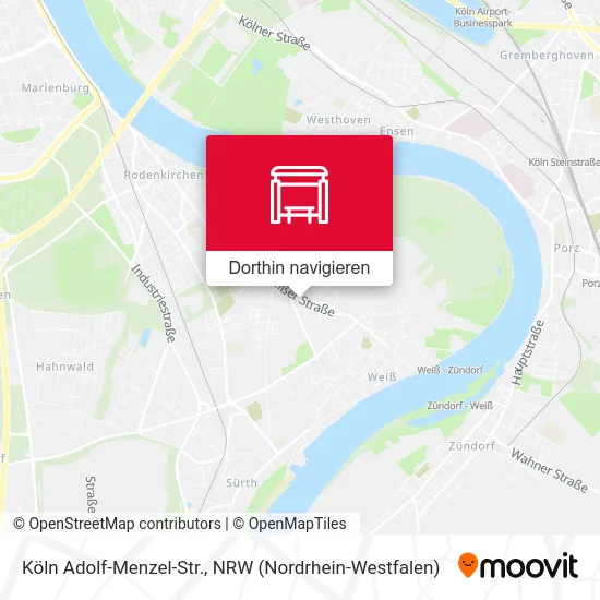 Köln Adolf-Menzel-Str. Karte