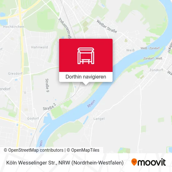 Köln Wesselinger Str. Karte