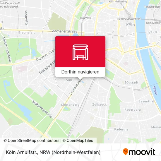 Köln Arnulfstr. Karte