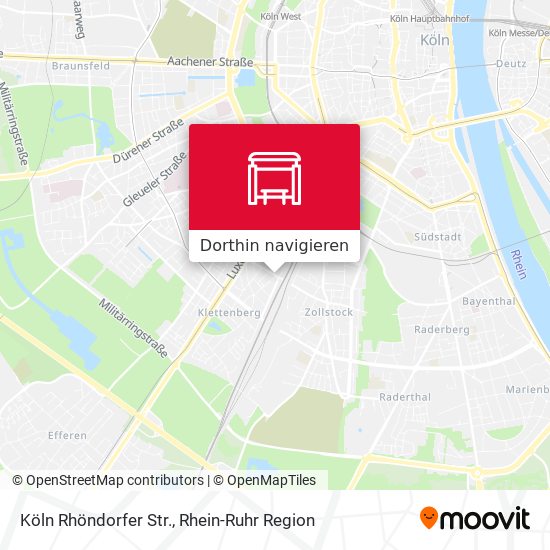 Köln Rhöndorfer Str. Karte