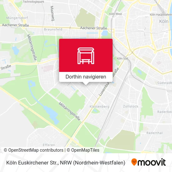 Köln Euskirchener Str. Karte