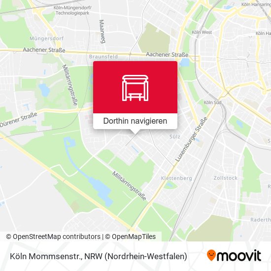 Köln Mommsenstr. Karte