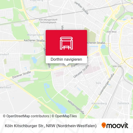 Köln Kitschburger Str. Karte