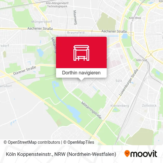 Köln Koppensteinstr. Karte
