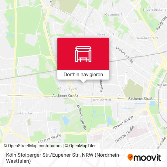 Köln Stolberger Str. / Eupener Str. Karte