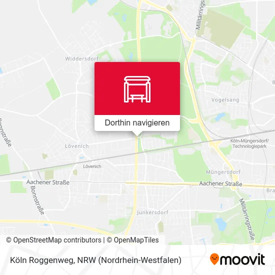 Köln Roggenweg Karte