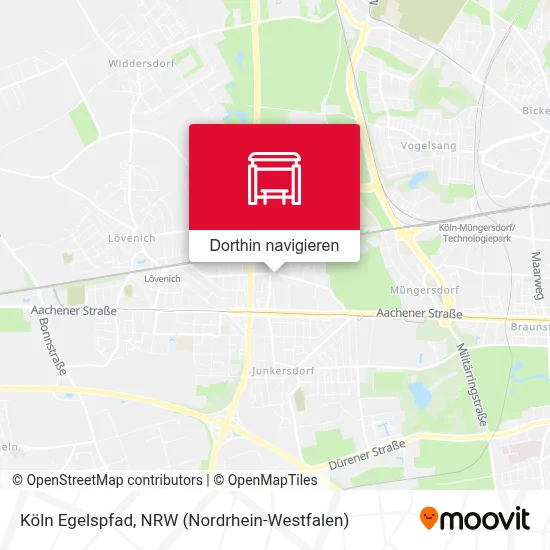 Köln Egelspfad Karte