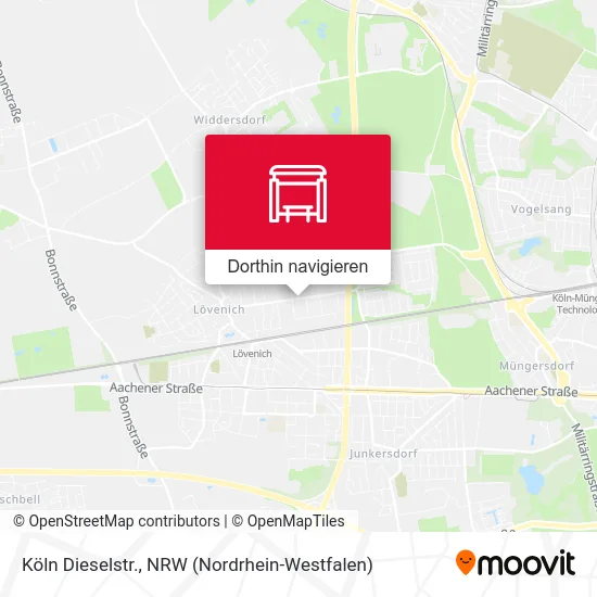 Köln Dieselstr. Karte