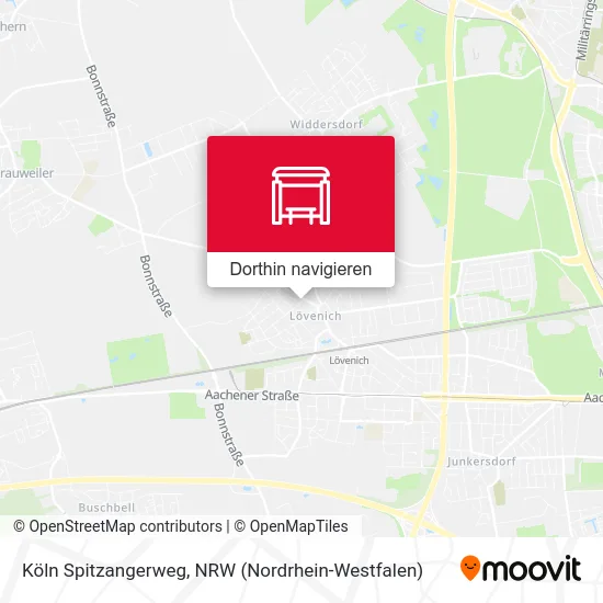 Köln Spitzangerweg Karte