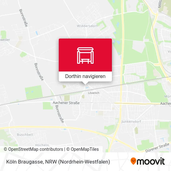 Köln Braugasse Karte