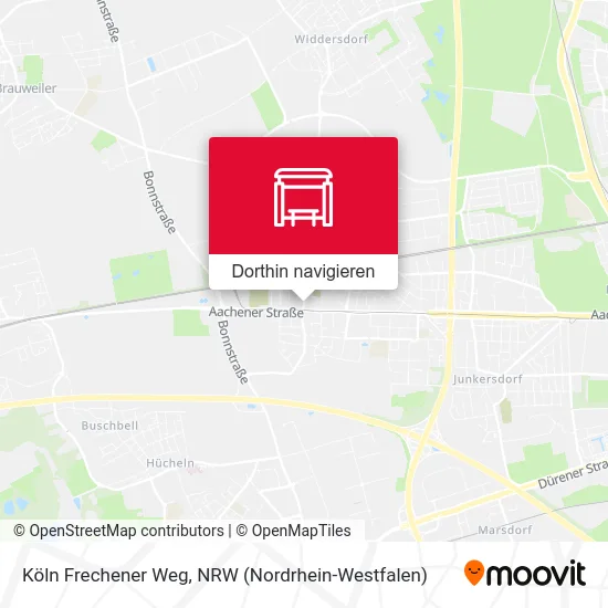 Köln Frechener Weg Karte