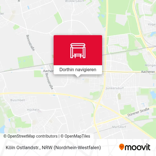 Köln Ostlandstr. Karte