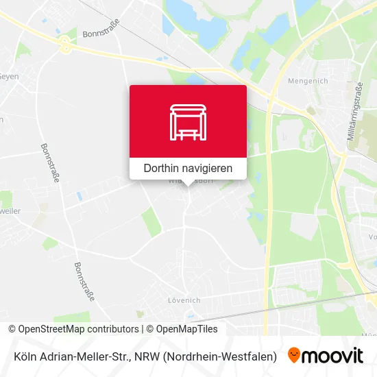 Köln Adrian-Meller-Str. Karte