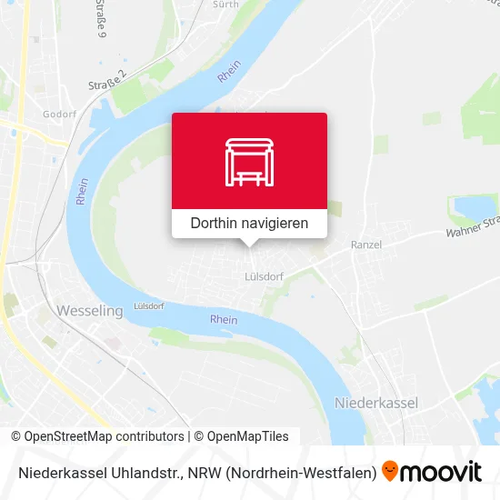 Niederkassel Uhlandstr. Karte