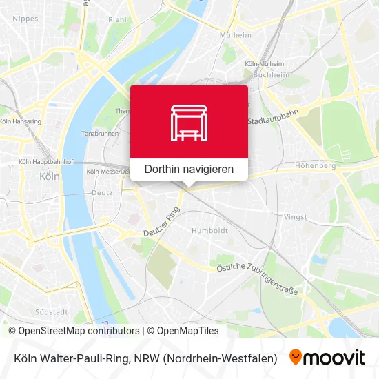 Köln Walter-Pauli-Ring Karte