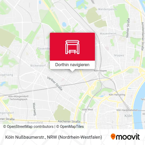 Köln Nußbaumerstr. Karte