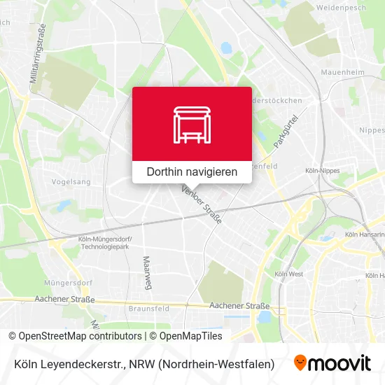 Köln Leyendeckerstr. Karte