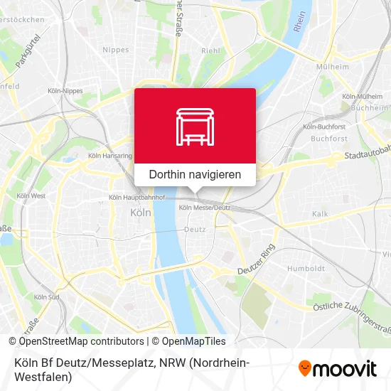 Köln Bf Deutz/Messeplatz Karte