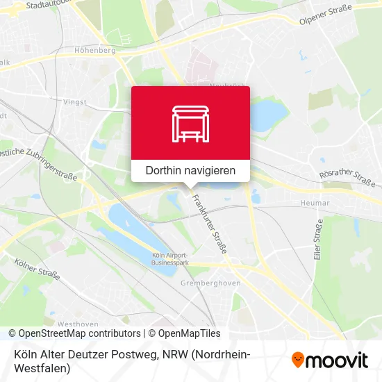 Köln Alter Deutzer Postweg Karte