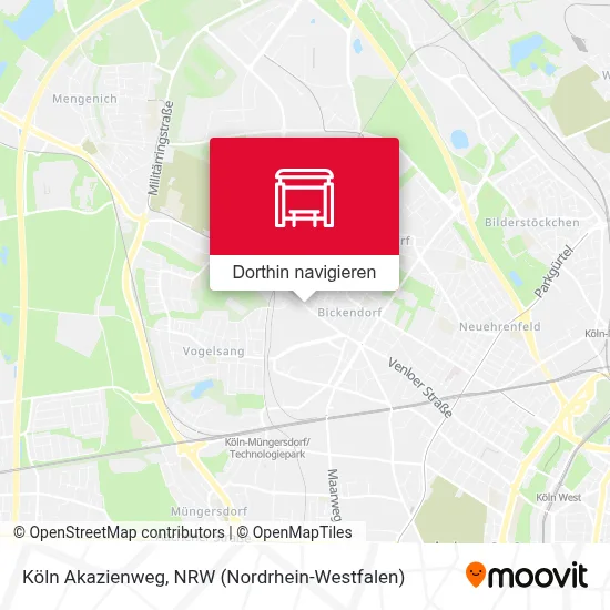 Köln Akazienweg Karte