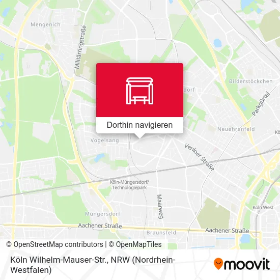 Köln Wilhelm-Mauser-Str. Karte