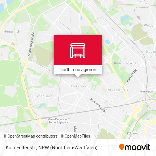 Köln Feltenstr. Karte