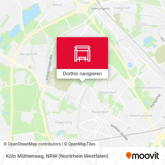 Köln Mühlenweg Karte